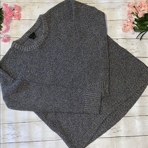 Theory Wool Silk Blend Long Sleeve Sweater Top L